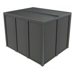 Pergola bioclimatique habrita foresta per 36v30v bi aluminium 10, 80m2 avec ventelles latrales alu mobiles ...