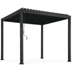 Sweeek - pergola bioclimatique aluminium anthracite triomphe 3x3 m lames orientables