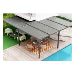 Habrita - pergola bioclimatique per6170bi en aluminium xxl 32, 63m2 forme en l avec couverture en lames ... Habrita - pergola bioclimatique per6170bi en aluminium xxl 32, 63m2 forme en l avec couverture en lames ...