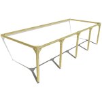 Pergola bois ? 10m x 4m ? adoss�e ? cadre simple ? livraison comprise