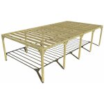 Pergola bois ? 10m x 5m ? ind�pendante ? sens profondeur ? livraison comprise