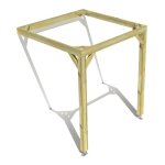 Pergola bois ? 2m x 2m ? adoss�e ? cadre simple ? livraison comprise