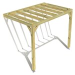 Pergola bois ? 3m x 2m ? adoss�e ? sens profondeur ? livraison comprise