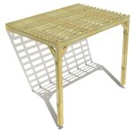 Pergola bois ? 3m x 2m ? adoss�e ? sens profondeur ? lattage bois ? livraison comprise