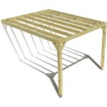 Pergola bois ? 3m x 4m ? adoss�e ? sens profondeur ? livraison comprise