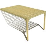 Pergola bois ? 3m x 5m ? adoss�e ? sens profondeur ? lattage bois ? livraison comprise