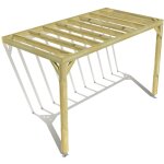 Pergola bois ? 4m x 2m ? adoss�e ? sens profondeur ? livraison comprise