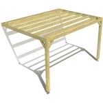 Pergola bois ? 4m x 3m ? adoss�e ? sens largeur ? livraison comprise