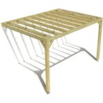 Pergola bois ? 4m x 3m ? adoss�e ? sens profondeur ? livraison comprise