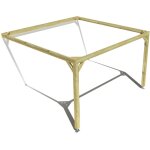 Pergola bois ? 4m x 4m ? adoss�e ? cadre simple ? livraison comprise