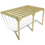 Pergola bois ? 5m x 3m ? adoss�e ? sens profondeur ? livraison comprise