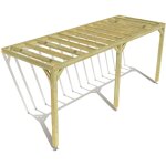 Pergola bois ? 6m x 2m ? adoss�e ? sens profondeur ? livraison comprise