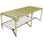 Pergola bois ? 7m x 3m ? ind�pendante ? sens profondeur ? livraison comprise