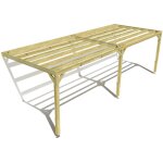 Pergola bois ? 8m x 3m ? adoss�e ? sens largeur ? livraison comprise