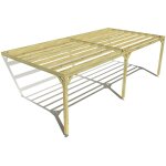 Pergola bois ? 8m x 4m ? adoss�e ? sens largeur ? livraison comprise