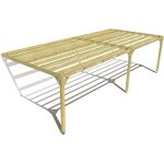 Pergola bois ? 9m x 4m ? adoss�e ? sens largeur ? livraison comprise