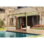 Maderland - pergola en bois adossée - modèle narbonne - 300 x 300 cm Maderland - pergola en bois adossée - modèle narbonne - 300 x 300 cm