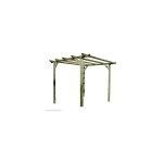 Pergola en bois 300x300cm ? pin impr�gn� en autoclave ? r�sistante aux intemp�ries ? kit de montage inclus ...