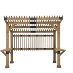 Sunway - pergola en bois de cèdre krone balnéo en marron - 275cm x 310cm Sunway - pergola en bois de cèdre krone balnéo en marron - 275cm x 310cm