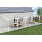 Toit terrasse / carport 27m� kleo 9x3m aluminium blanc