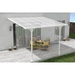 Cazeboo - toit terrasse / carport 9m² kleo 3x3m aluminium blanc Cazeboo - toit terrasse / carport 9m² kleo 3x3m aluminium blanc