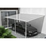 Cazeboo - toit terrasse / carport 15m� kleo 5x3m aluminium blanc