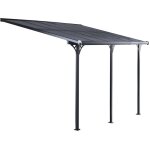 Gardiun - pergola elliot 11 m� 435x254x220 / 260 cm aluminium et polycarbonate