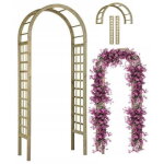 Pergola de jardin en bois rose 90x220 cm