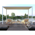 Dancover - pergola san fernando, 4x3m, blanc / beige