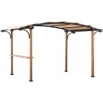 Pergola en tissu skuta en beige - 259cm x 406cm Pergola en tissu skuta en beige - 259cm x 406cm