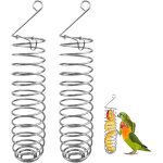 Perroquet oiseau panier à nourriture acier inoxydable perroquet pendaison distributeur de fruits support ... Perroquet oiseau panier à nourriture acier inoxydable perroquet pendaison distributeur de fruits support ...