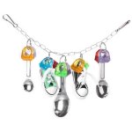 Perroquet en plastique color�, oiseau � mcher, jouets, cage suspendue, d�coration - jeffergarden