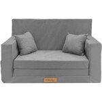 Flumi - canap enfant convertible 3in1 lit d appoint enfant - mini canap avec nom de l'enfant - mousse ...