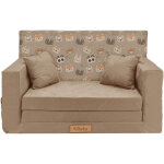 Flumi - canap enfant convertible 3in1 lit d appoint enfant - mini canap avec nom de l'enfant - mousse ...