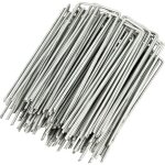 Pesce - lot de 100 piquets de fixation en acier galvanisé pour bâche anti - mauvaises herbes - 150x25mm ... Pesce - lot de 100 piquets de fixation en acier galvanisé pour bâche anti - mauvaises herbes - 150x25mm ...