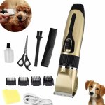 Pet dog tondeuse professional, tondeuse  chien lectrique dog tondeuse kit avec 4 guide peigne tondeuse ...
