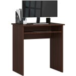 Akord - petit bureau d'ordinateur star weng 68 cm couleur weng 1 tagre 68x51x74 cm