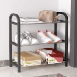 Petit meuble � chaussures, �tag�re � chaussures � 3 niveaux, mini �tag�re � chaussures, organisateur ...