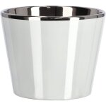 Petit pot de fleurs en céramique émaillé brillant ø 11 cm (1 pièce, blanc) - kotarbau Petit pot de fleurs en céramique émaillé brillant ø 11 cm (1 pièce, blanc) - kotarbau