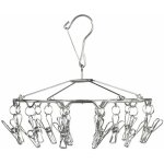Etendoir chaussettes  suspendre, schoir sous vtements avec crochet de suspension, 18 pinces  linge, ...