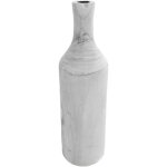 Petit vase de table en bois de haute qualit en forme de bouteille, environ 46 cm de haut en blanc lav ...