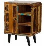 Massivmoebel24 - petite commode 70x44 bois de rcupration laqu multicolore sixties 103