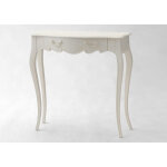 Hellin - amadeus - petite console blanc cass� apolline 80x25 acajou