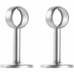 2 pices support de rideau acier inoxydable 25mm support de fixation pour plafond support de poteau de ...