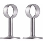 2 pices support de rideau acier inoxydable 32mm support de fixation pour plafond support de poteau de ...