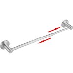 Porte - serviettes r�glable 40 - 70cm barre support serviettes mural extensible en acier inox pour salle ...