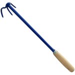 Petite griffe 3 dents avec manche allong� en acier tremp�, ind�formable id�al pour jardini�res et potagers ...