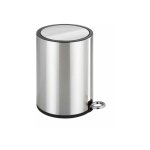 Poubelle wenko monza 3l inox brillant abattant doux salle de bain design avec couvercle intgre et beutelhalt ...
