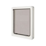 Petmate chatiere 2 voies dog mate xl - 36x44 cm - blanc - pour chien