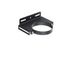 Poujoulat ? collier mural pgi 80 / 130 noir mat ? fixation robuste pour tuyaux ? pour espaces confin�s ...